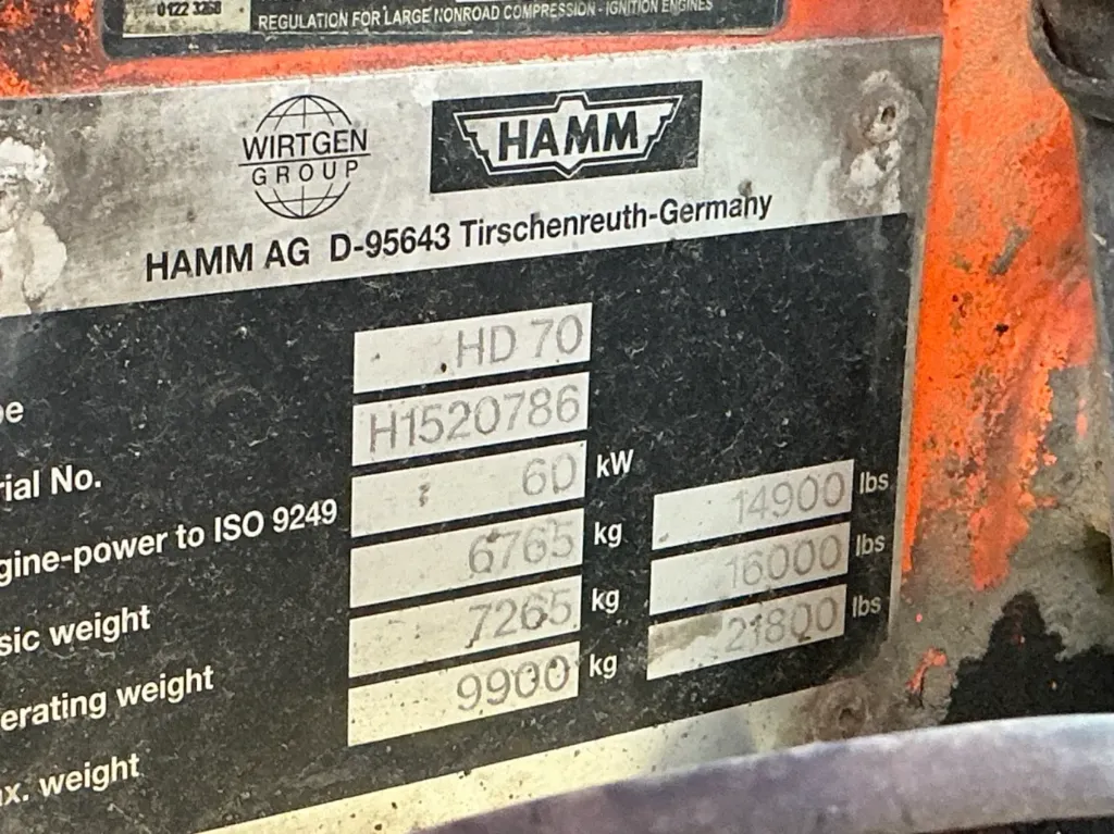 Hamm - HD 70 - Rullo tandem - 2002 - immagine 21