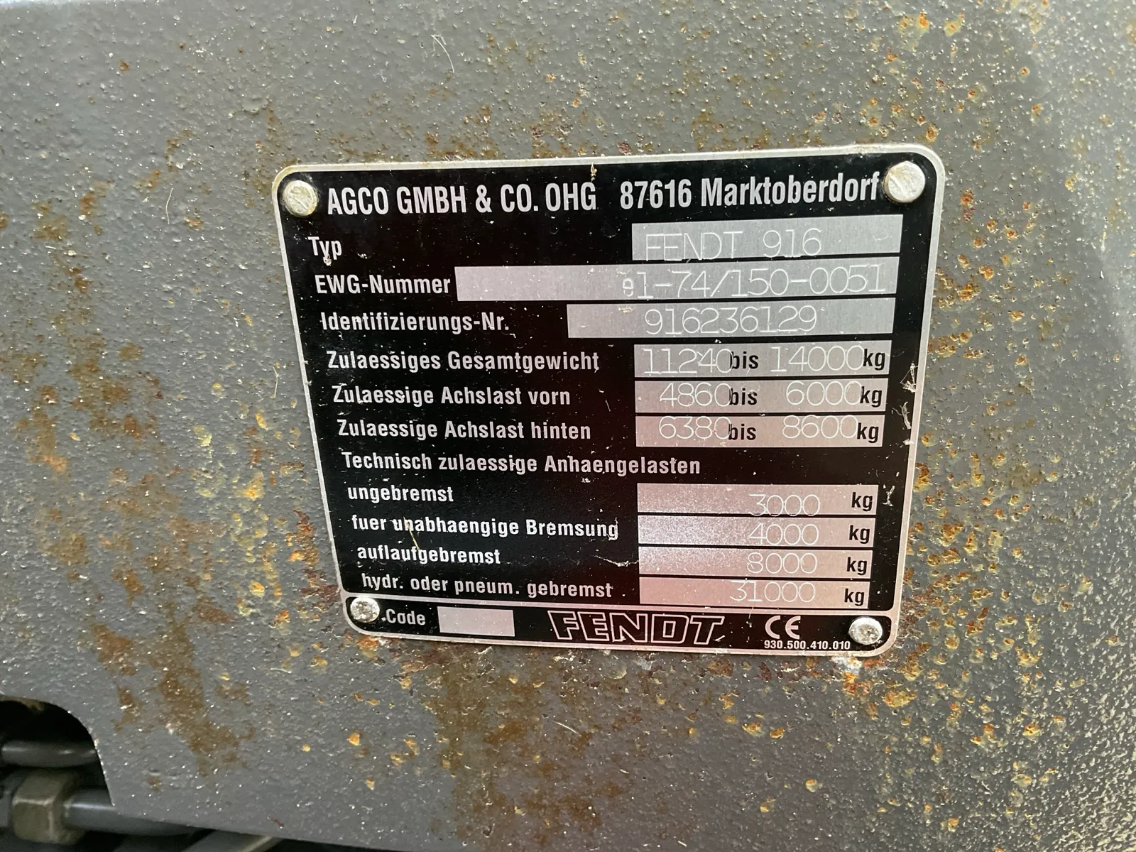 Trattore agricolo Fendt 916 Vario TMS a trazione integrale del 2004 - immagine 71